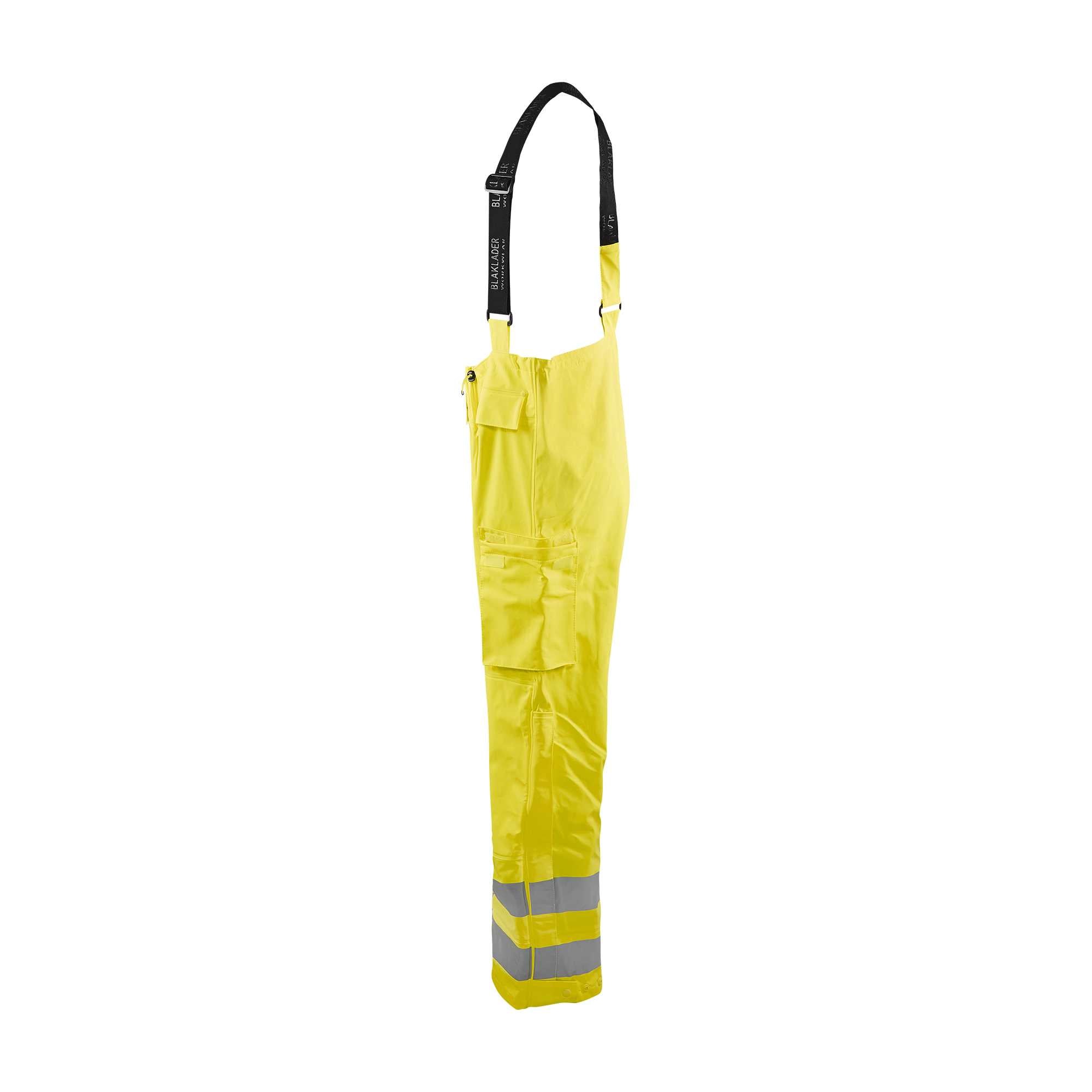 BLAKLADER 13022003 Rain Trousers Hi Vis LEVEL 2 Hi Vis Reflective Work Trousers Men - Waterproof