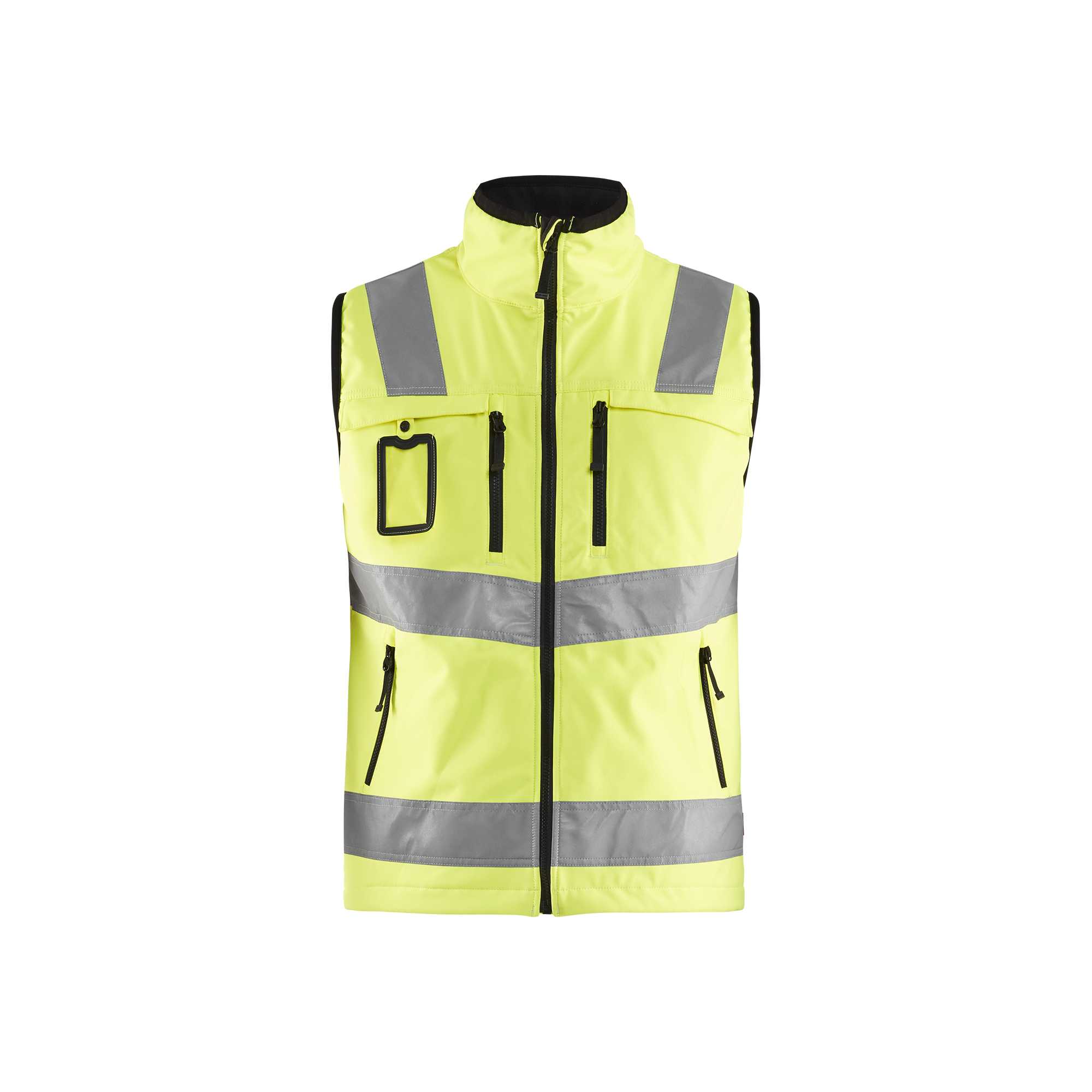 BLAKLADER 30492517 HI VIS SOFTSHELL VEST Hi Vis Reflective Work Softshell Vest MEN - Waterproof