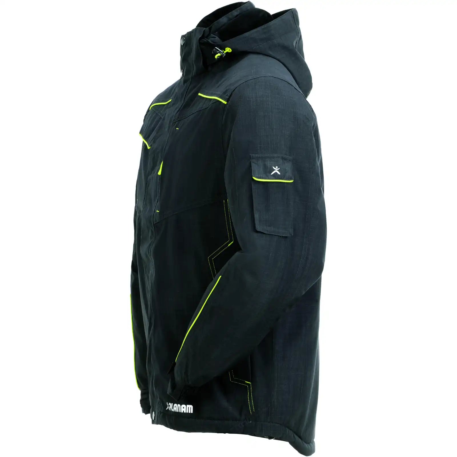 Planam Outdoor Neon Jacke grau/grün L grau/grün - Produktbild ohne Model