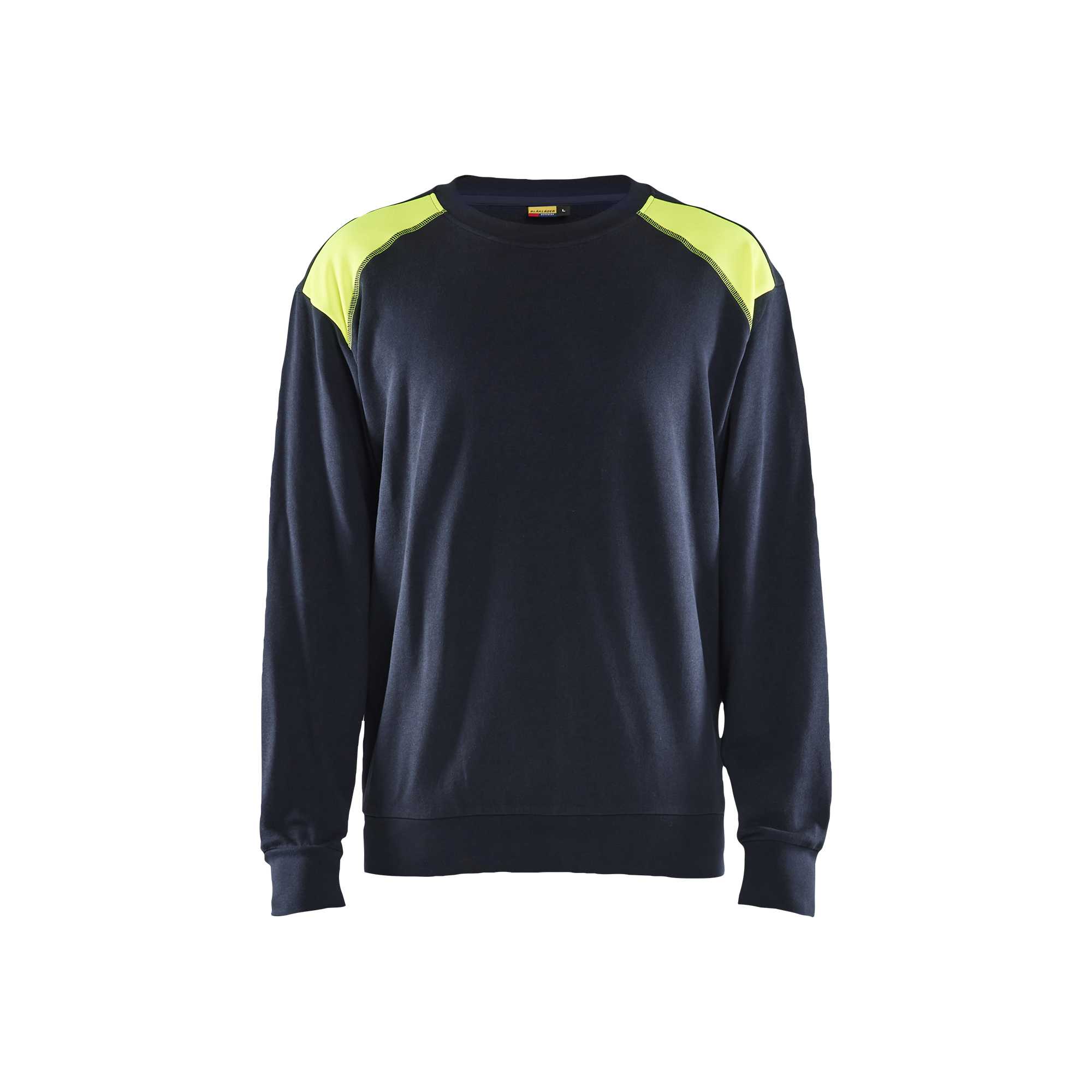 BLAKLADER 35801158 Sweatshirt Hi Vis Reflective Work Sweatshirt MEN - 100% Cotton