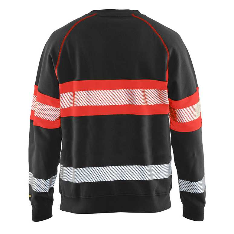 BLAKLADER 33591158 Hi Vis Sweater Hi Vis Reflective Work Sweatshirt MEN - 100% Cotton