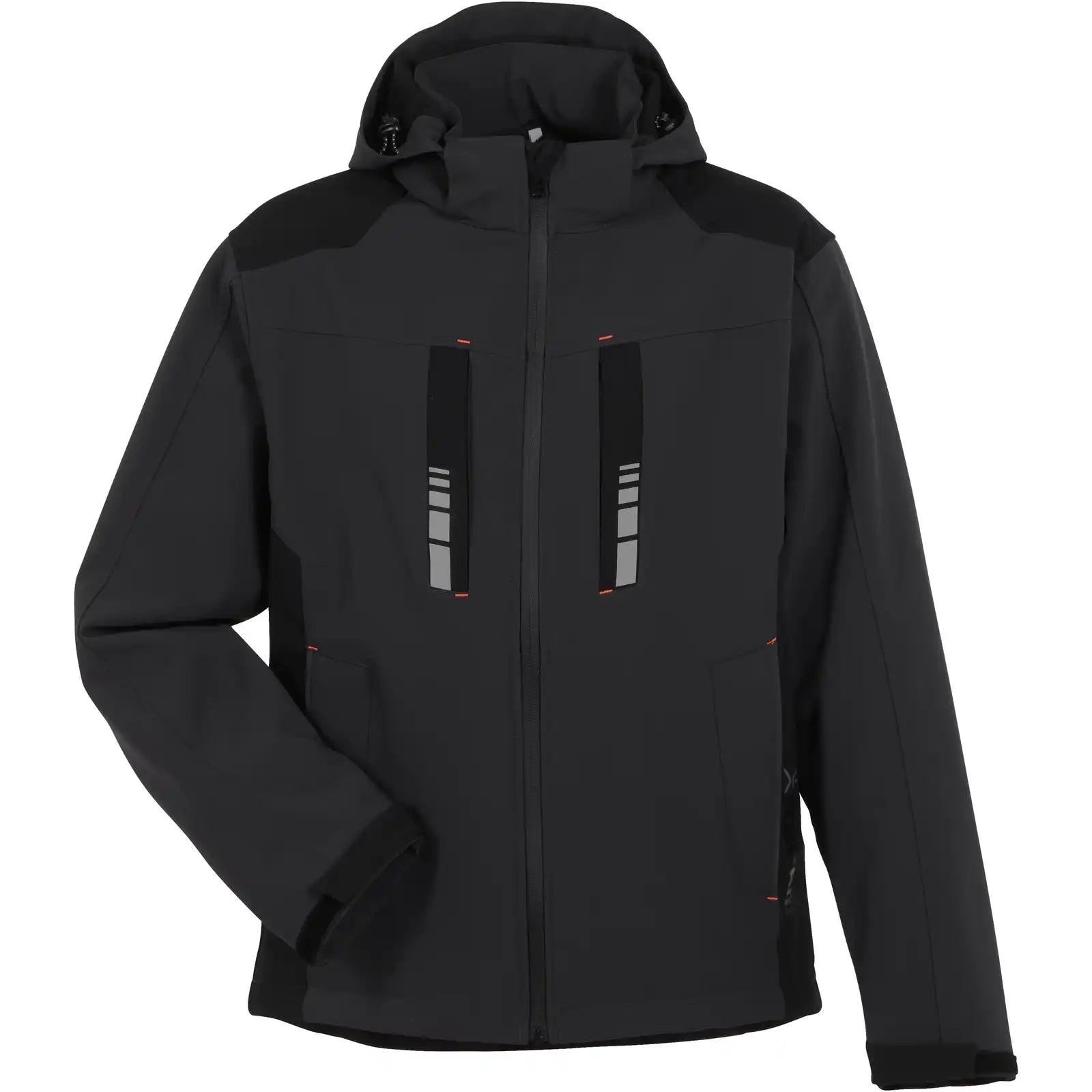 Planam Moto Softshelljacke grau/schwarz S grau/schwarz - Vorschaubild