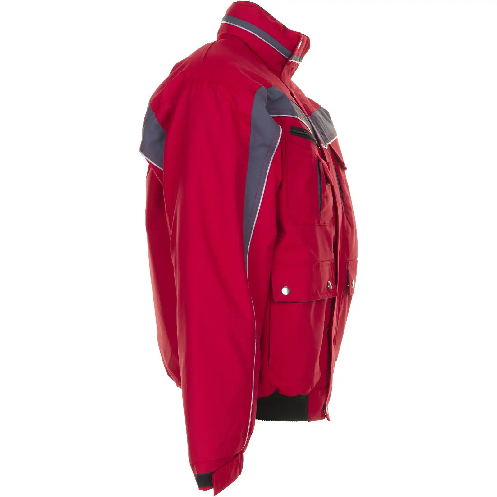 Planam Plaline Winterblouson rot/schiefer XS rot/schiefer - Produktbild ohne Model