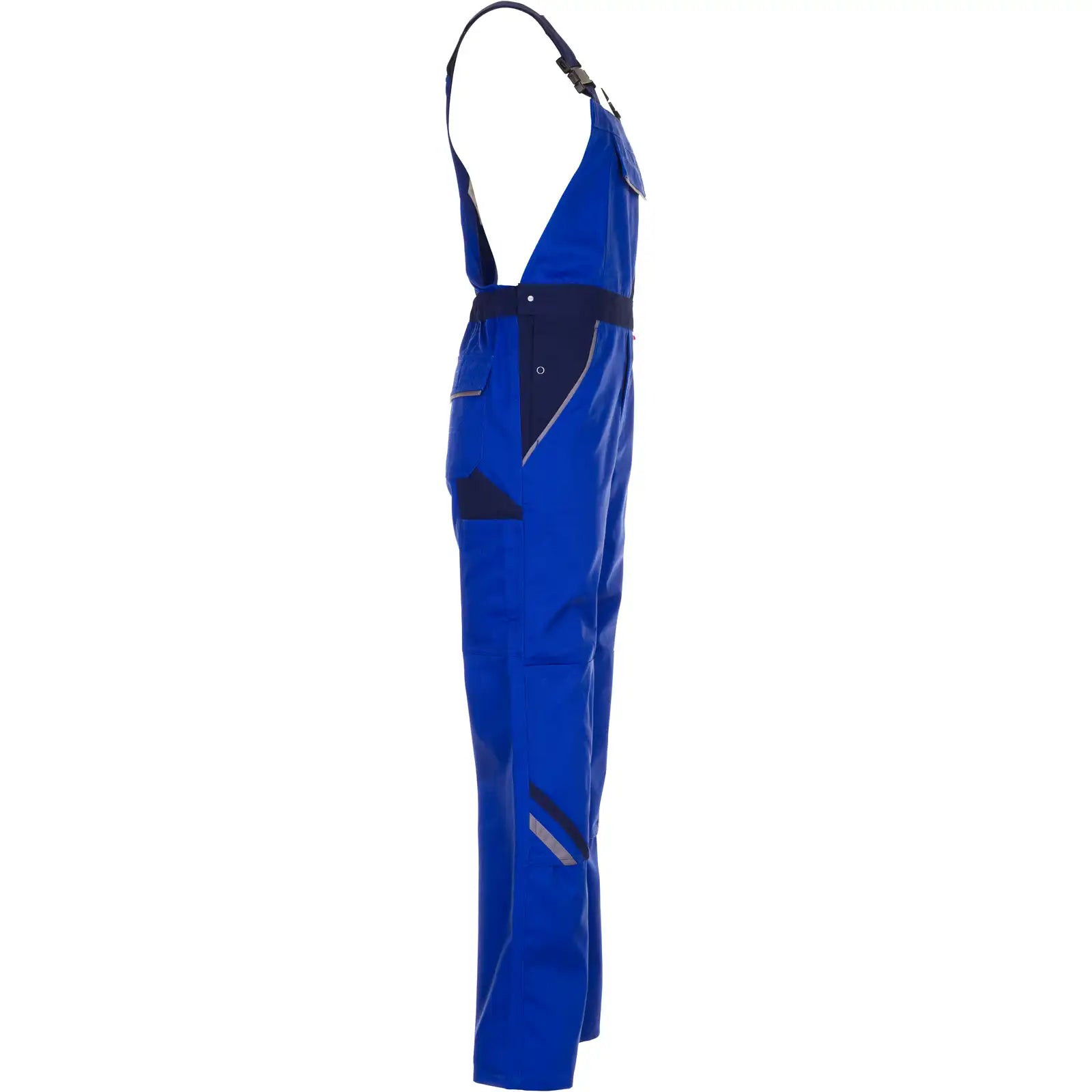 Planam Highline Latzhose kornblumenblau/marine/zink 102 kornblumenblau/marine/zink - Produktbild ohne Model