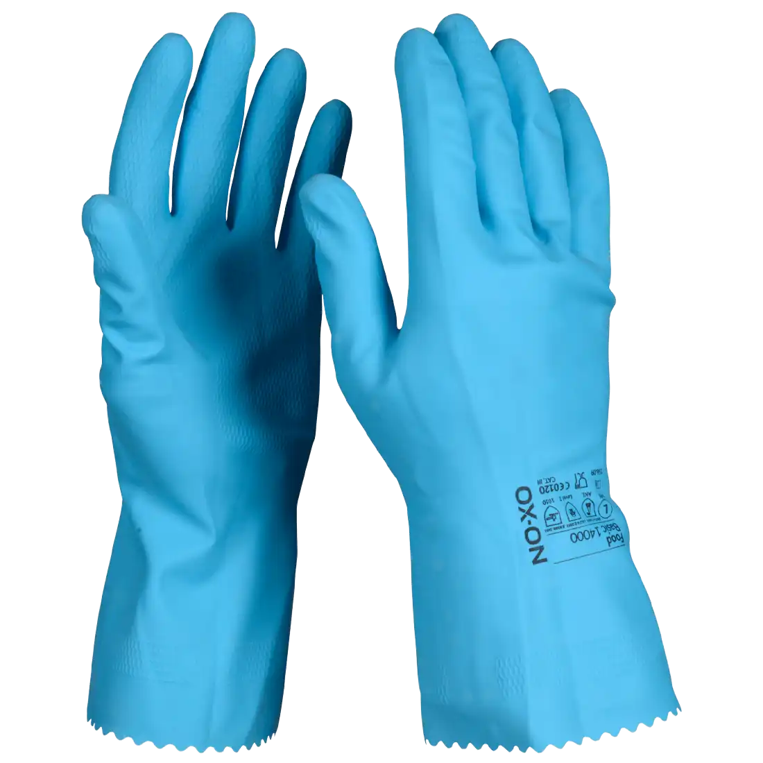 SIR SAFETY OX-ON FOOD BASIC 14000 Guanti da lavoro - Lattice di gomma idoneo al contatto alimentare - 12 paia