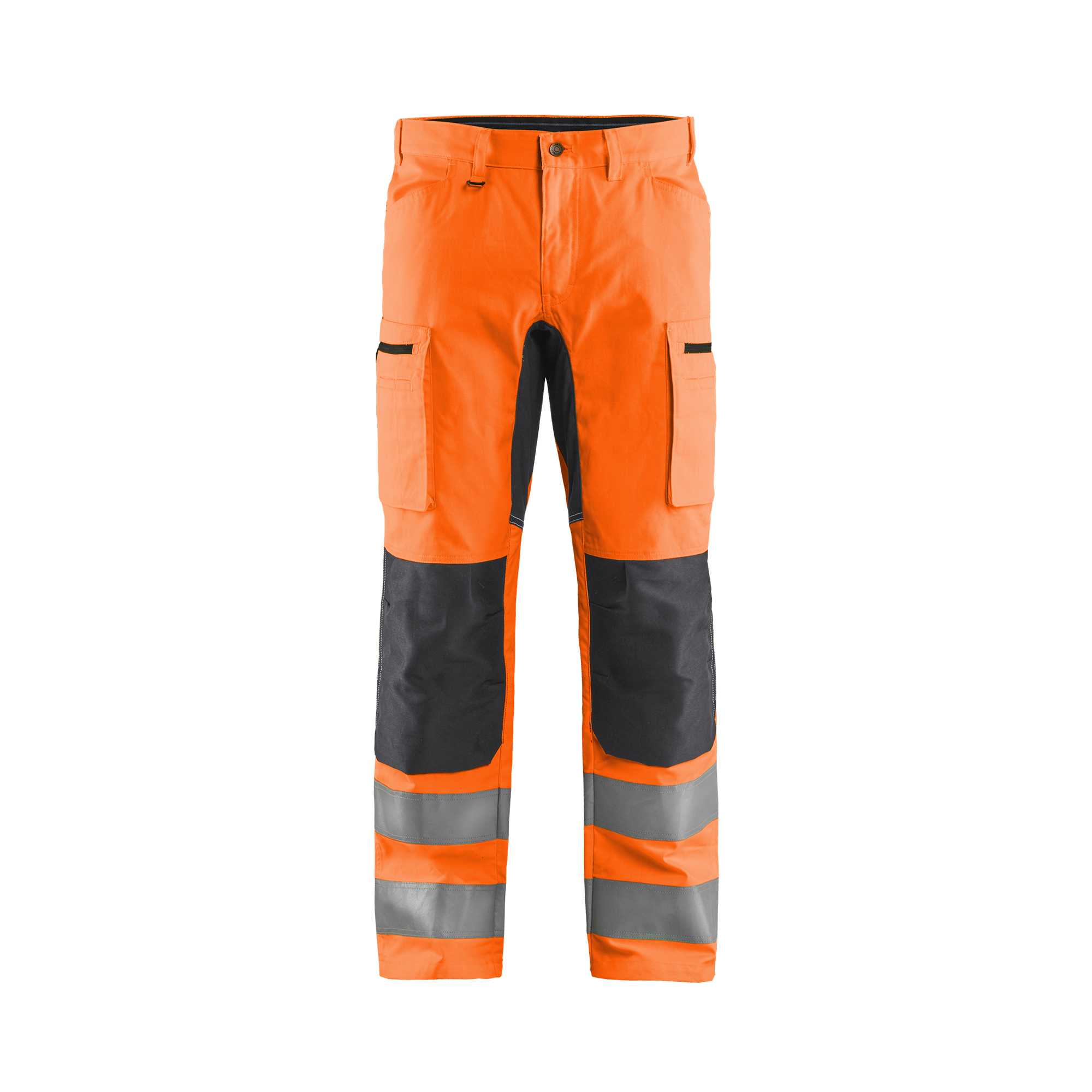 BLAKLADER 15851811 | Hi Vis trousers with stretch Hi Vis Reflective Work Trousers Men - Class 2 Certified
