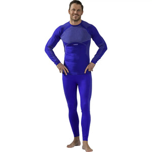 Planam Funktionsunterwäsche Set Fit blau L/XL blau - Produktbild mit Model
