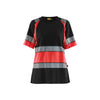 BLAKLADER 34101030 Women’s Hi Vis T Shirt Hi Vis Reflective Short Sleeve Work T-Shirt WOMEN - 100% Cotton