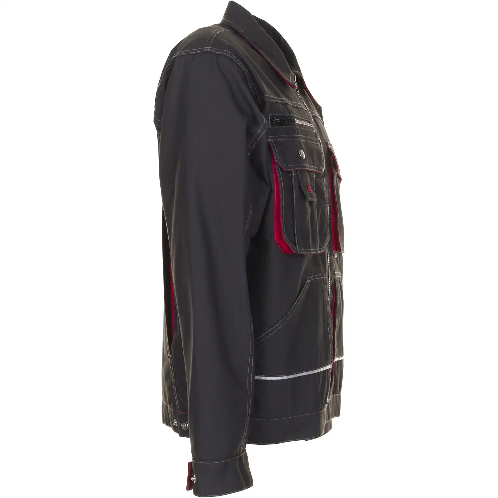 Planam Basalt Bundjacke anthrazit/rot 102 anthrazit/rot - Produktbild ohne Model