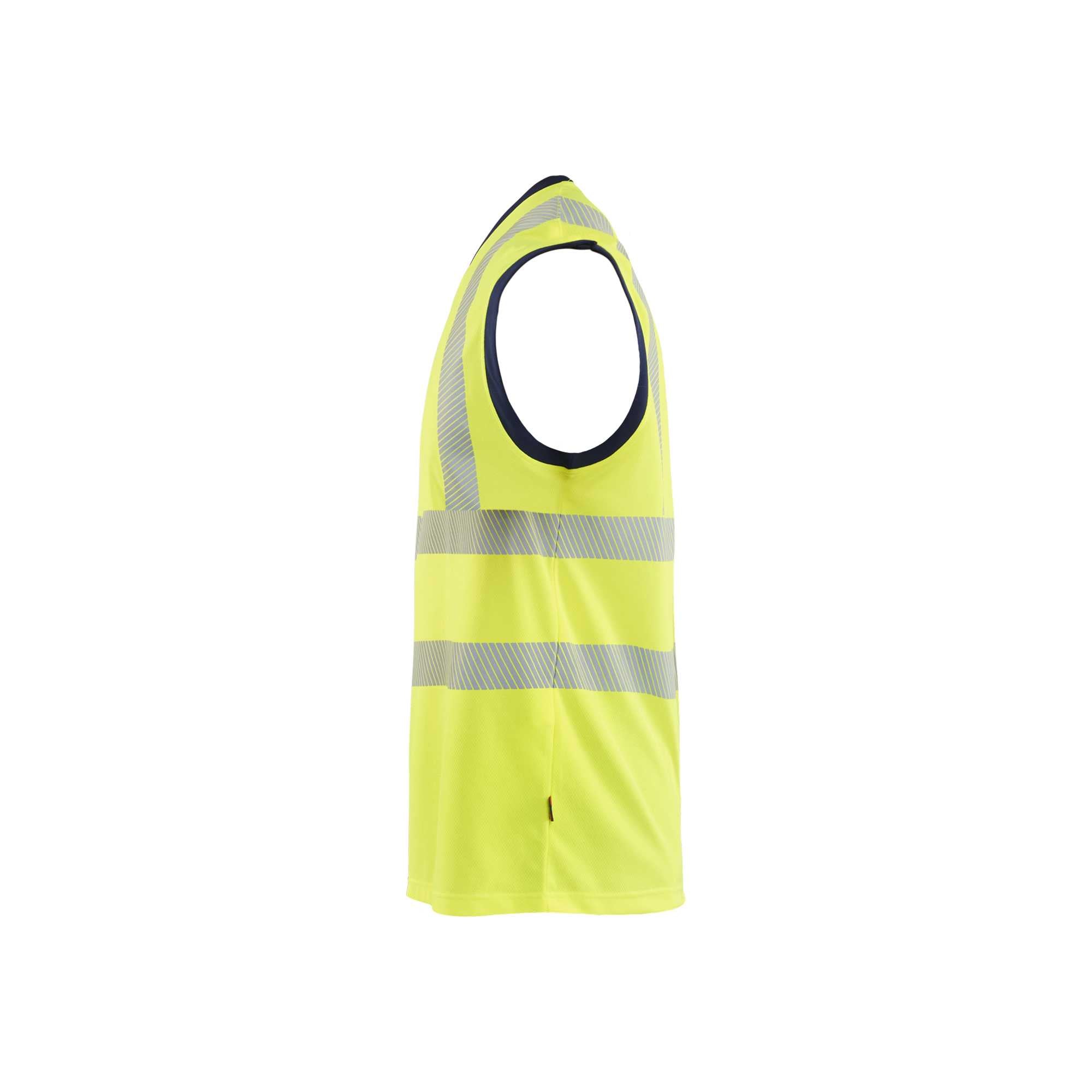 BLAKLADER 35751013 Hi Vis Tank top Hi Vis Reflective Sleeveless Work T-Shirt MEN - 100% Polyester