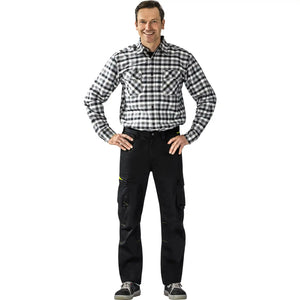 Planam PLANAM Stretchline Bundhose schwarz 102 schwarz - Produktbild mit Model