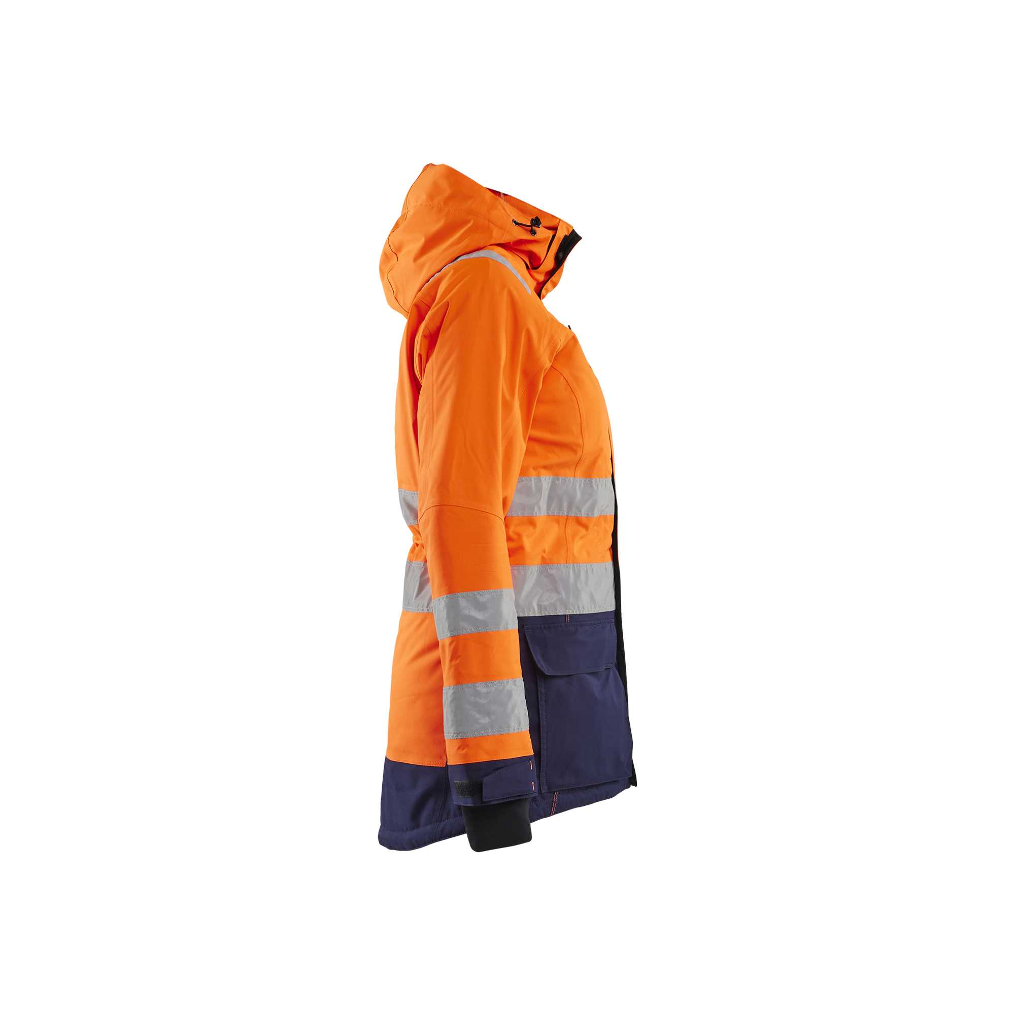 BLAKLADER 44721987 Women's Hi vis Winter Parka Hi Vis Reflective Parka Work Jacket WOMEN - Waterproof