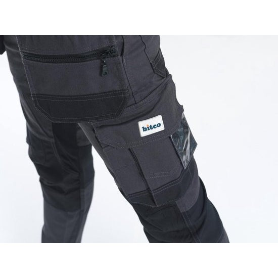BITCO BTC16 Work Pants - Water-Repellent - Stretch Fabric - Reinforced Knees - Image 4