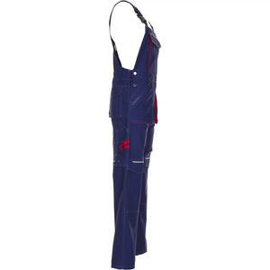 Planam Basalt Latzhose marine/rot 102 marine/rot - Produktbild ohne Model