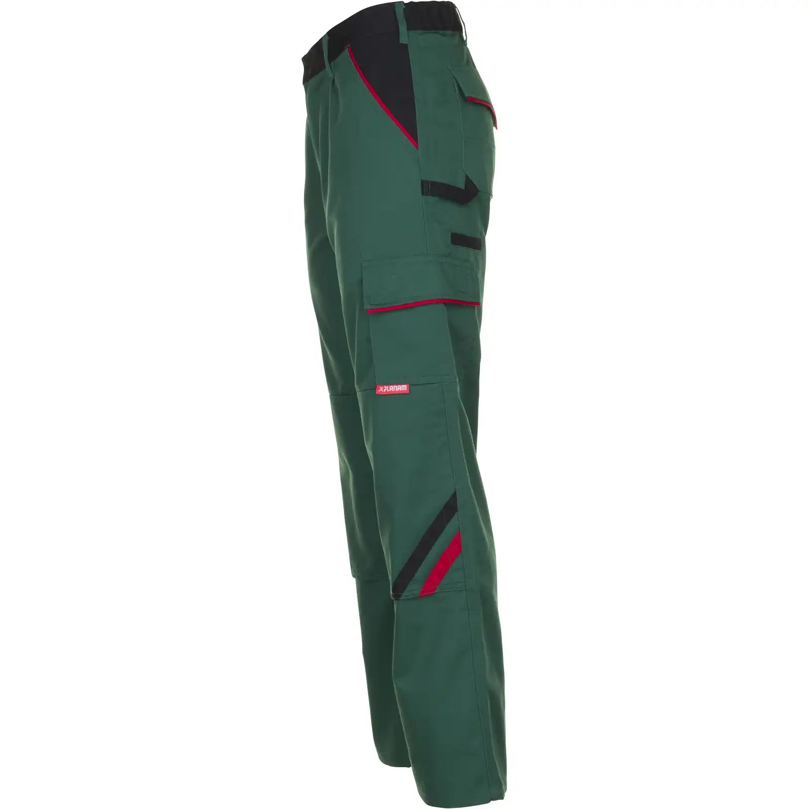 Planam Highline Bundhose grün/schwarz/rot 102 grün/schwarz/rot - Produktbild ohne Model