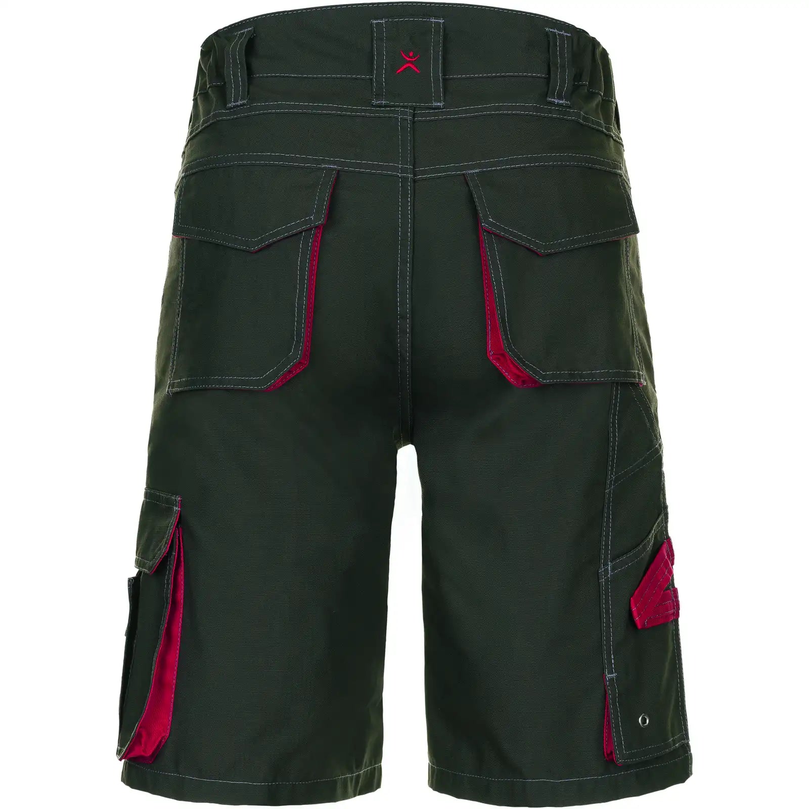 Planam Basalt Shorts oliv/rot S oliv/rot - Produktbild ohne Model