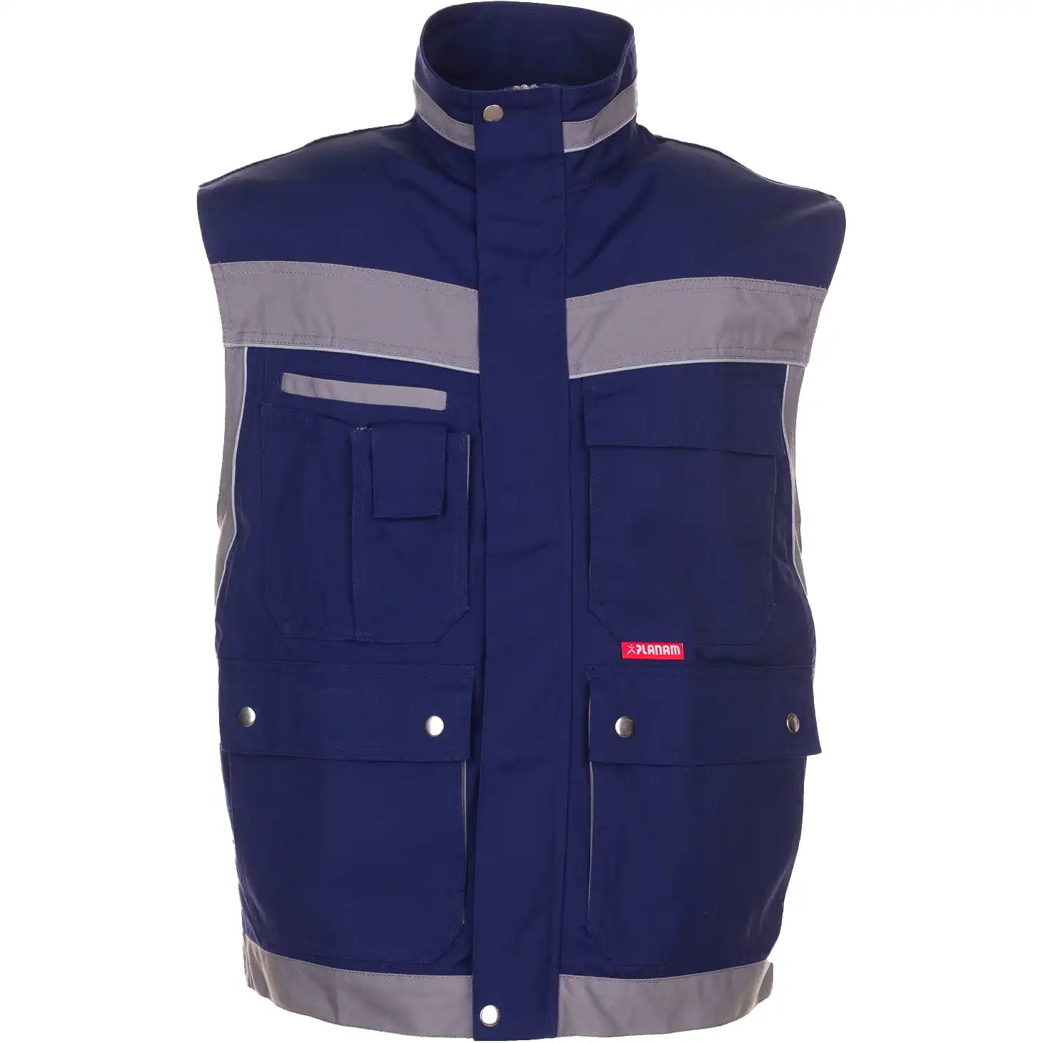 Planam Plaline Weste marine/zink XS marine/zink - Vorschaubild