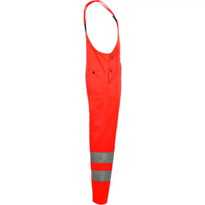 Planam Warnschutz Latzhose uni orange 102 uni orange - Produktbild ohne Model