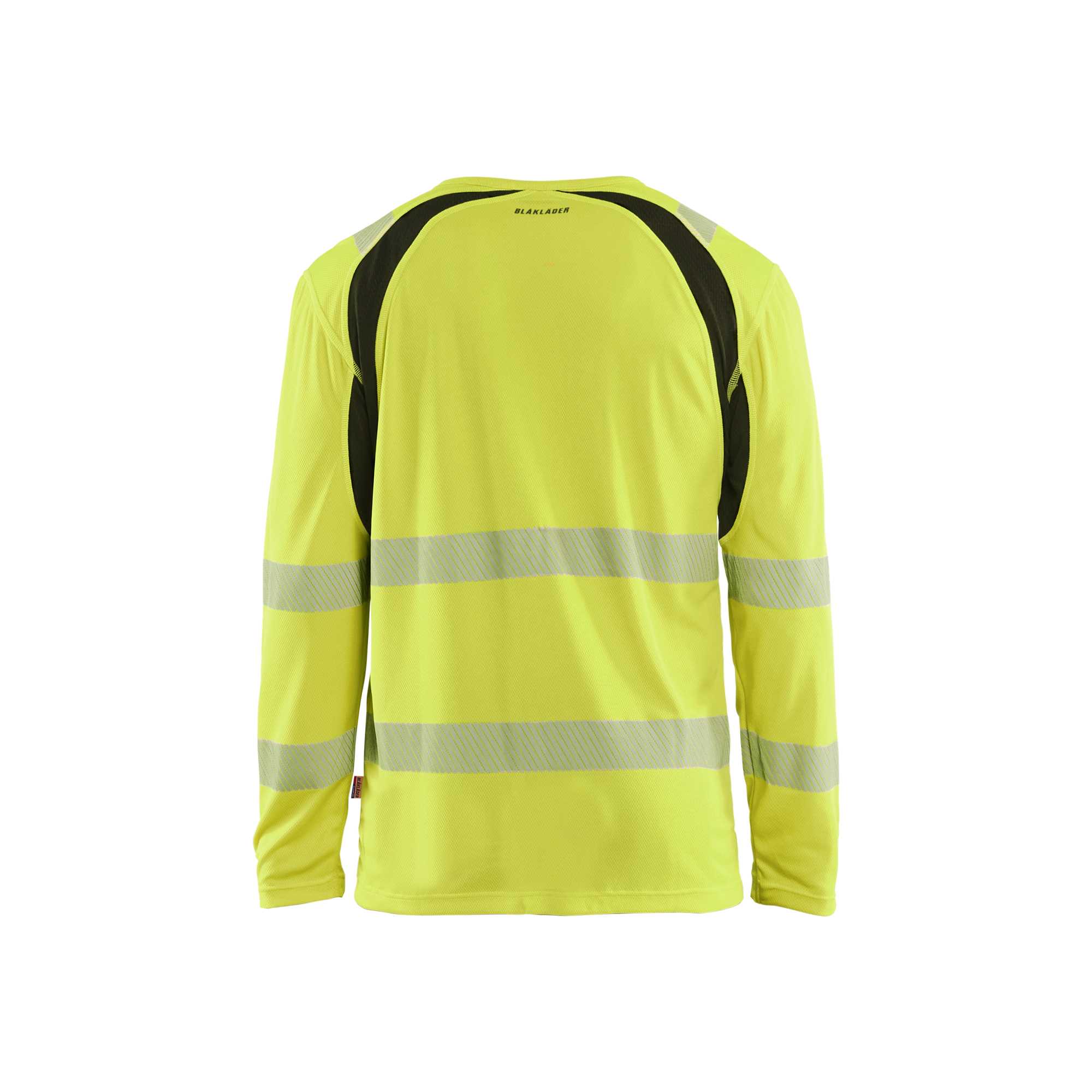 BLAKLADER 35991013 Hi Vis UV Protected Long Sleeved T Shirt Hi Vis Reflective Long Sleeve Work T-Shirt MEN - 100% Polyester
