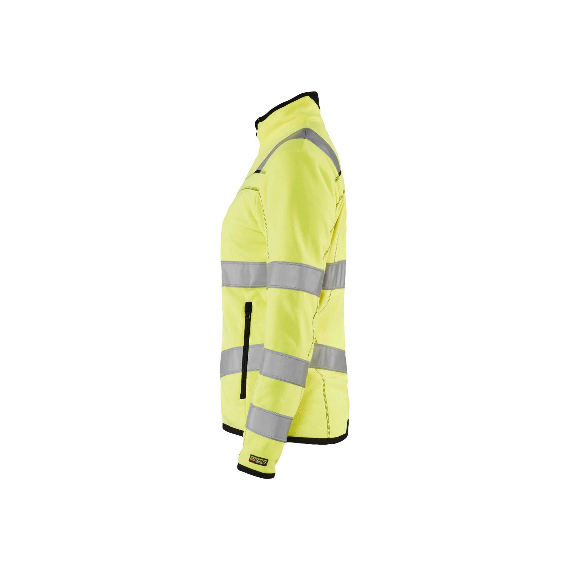 BLAKLADER 49661010 Women's Hi Vis microfleece jacket Hi Vis Reflective Work Jacket WOMEN - Antipilling Fleece