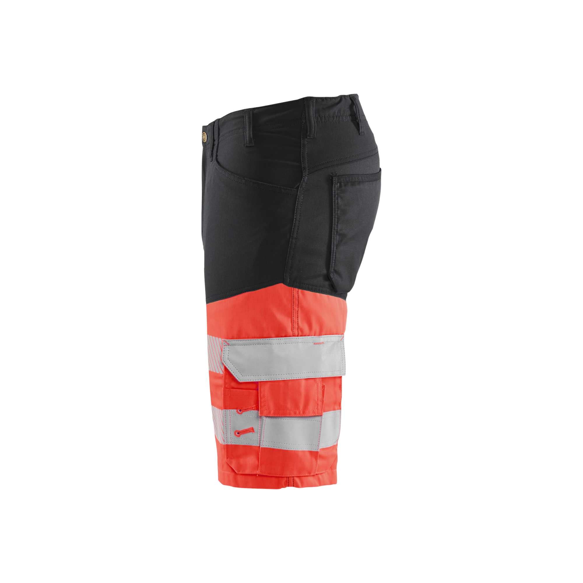 BLAKLADER 15411811 | Hi Vis shorts with stretch Hi Vis Reflective Work Shorts Men - Class 1 Certified