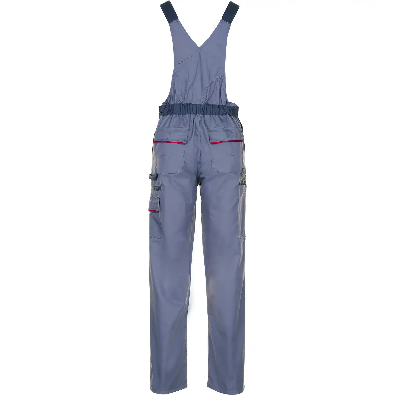 Planam Highline Latzhose zink/schiefer/rot 102 zink/schiefer/rot - Produktbild ohne Model