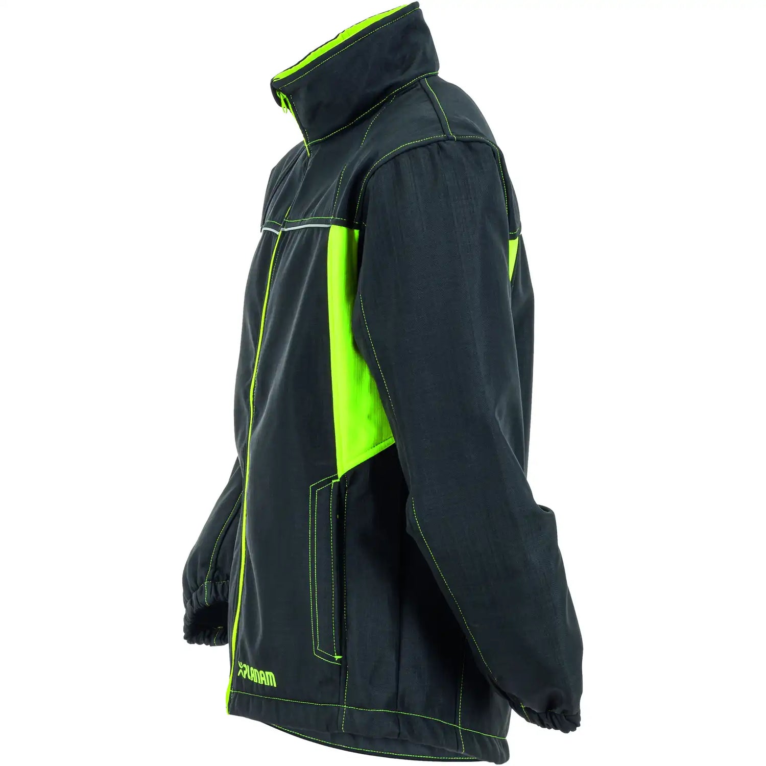 Planam Basalt Neon Softshelljacke anthrazit/gelb XS anthrazit/gelb - Produktbild ohne Model
