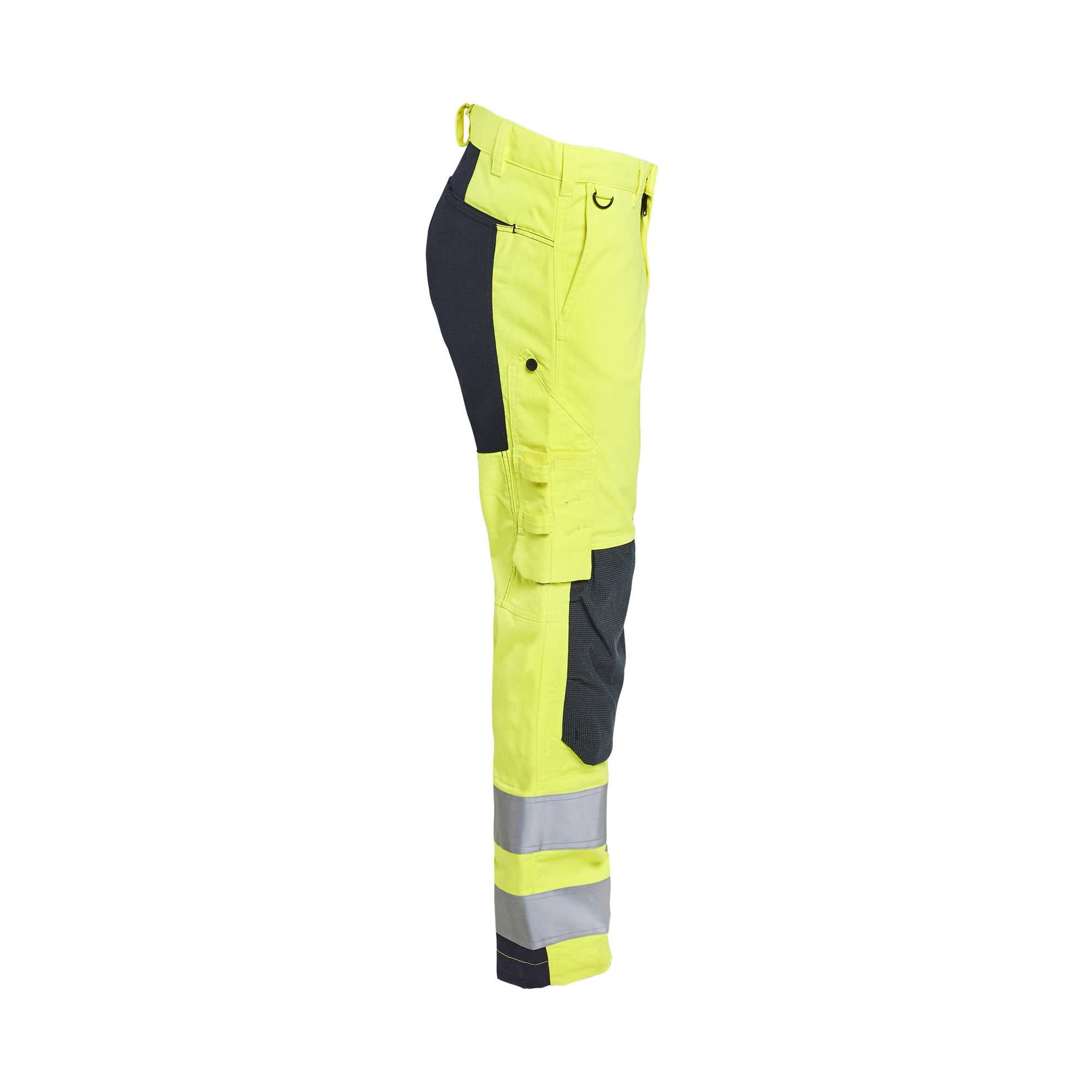BLAKLADER 17881512 Multinorm Inherent trousers with stretch Hi Vis Reflective Work Trousers Men - ripstop fabric