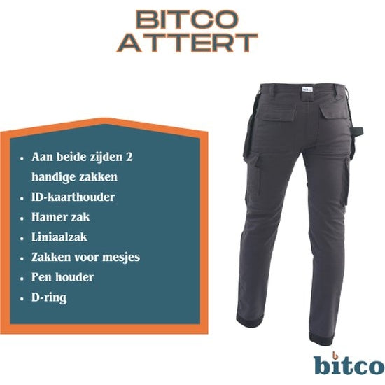 Stretch Work Trouser – BITCO ATTERT with CORDURA® – Bitco Workwear