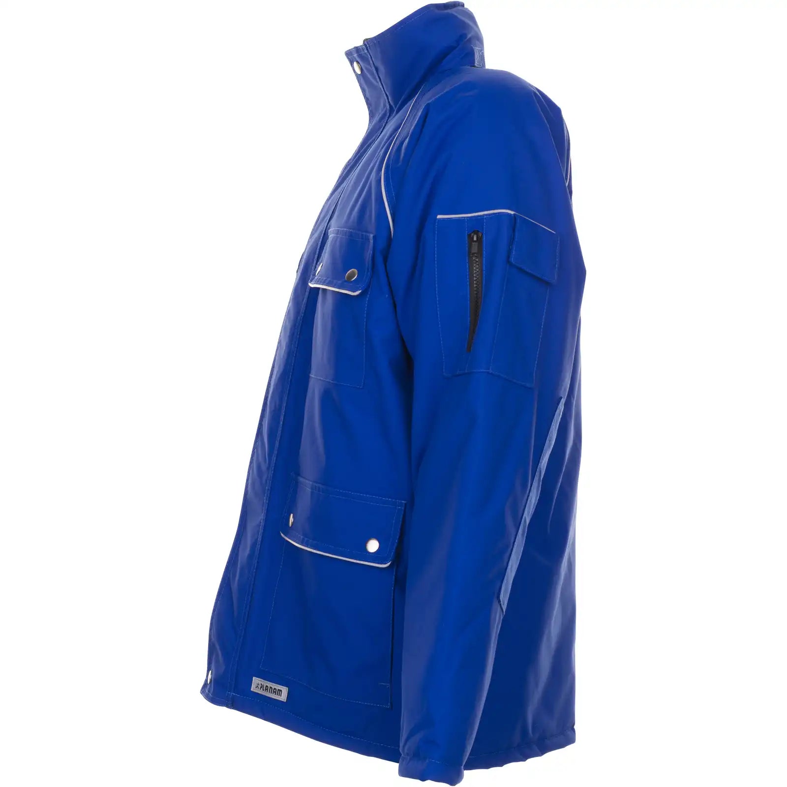 Planam Canvas 320 Winterparka kornblumenblau/kornblumenblau 4XL kornblumenblau/kornblumenblau - Produktbild ohne Model