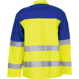 Planam Major Protect Jacke 1-lagig warngelb/kornblumenblau 102 gelb/kornblumenblau - Produktbild ohne Model