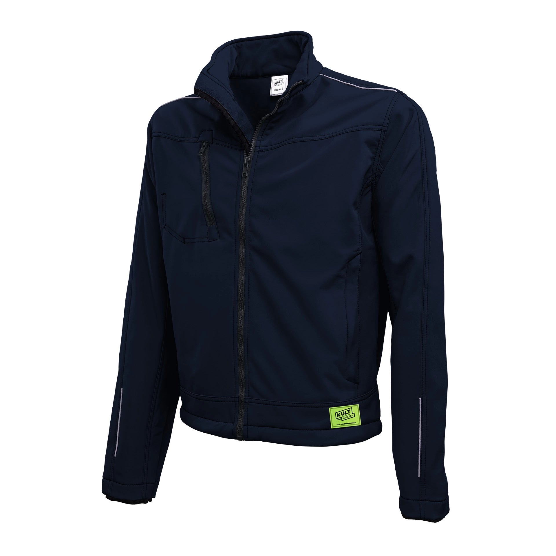 TMG Kult Worker Softshell jacket navy - KW-220080_Softshelljacke_navy_vorne_1920x1920
