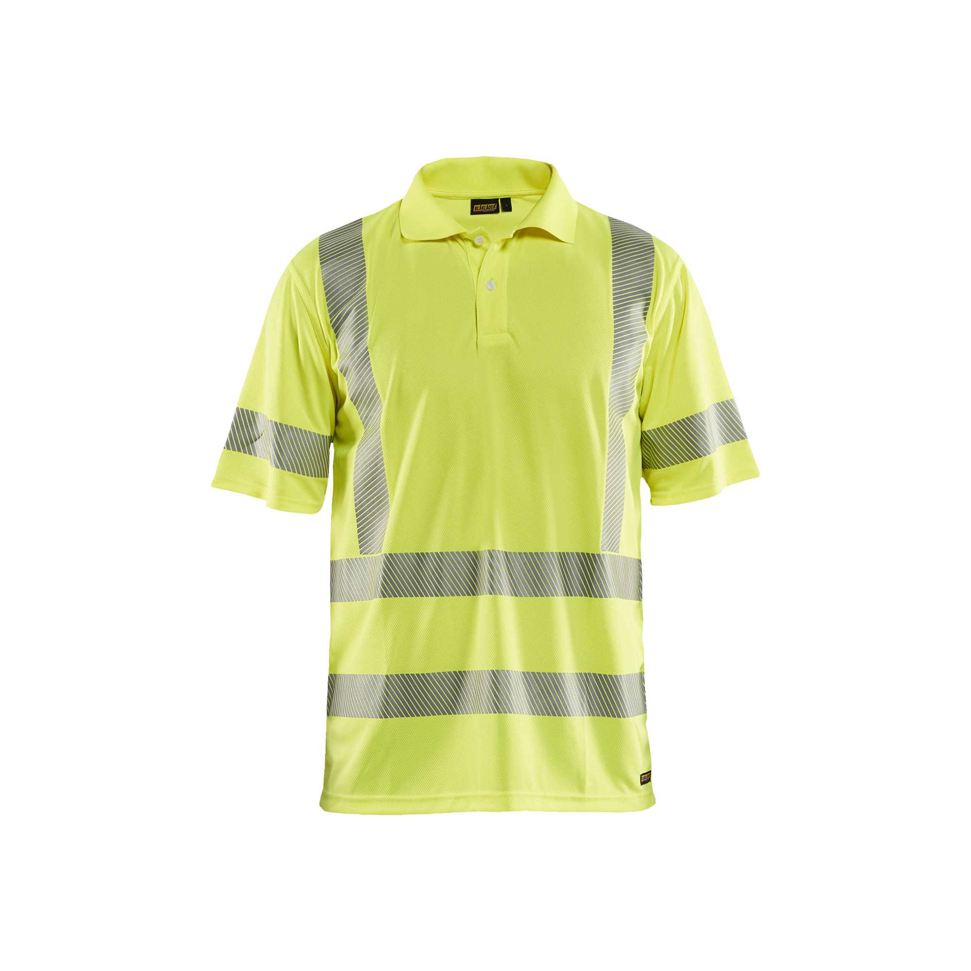 BLAKLADER 34281013 UV PROTECTED HI VIS POLO SHIRT Hi Vis Reflective Short Sleeve Work Polo MEN - 100% Polyester