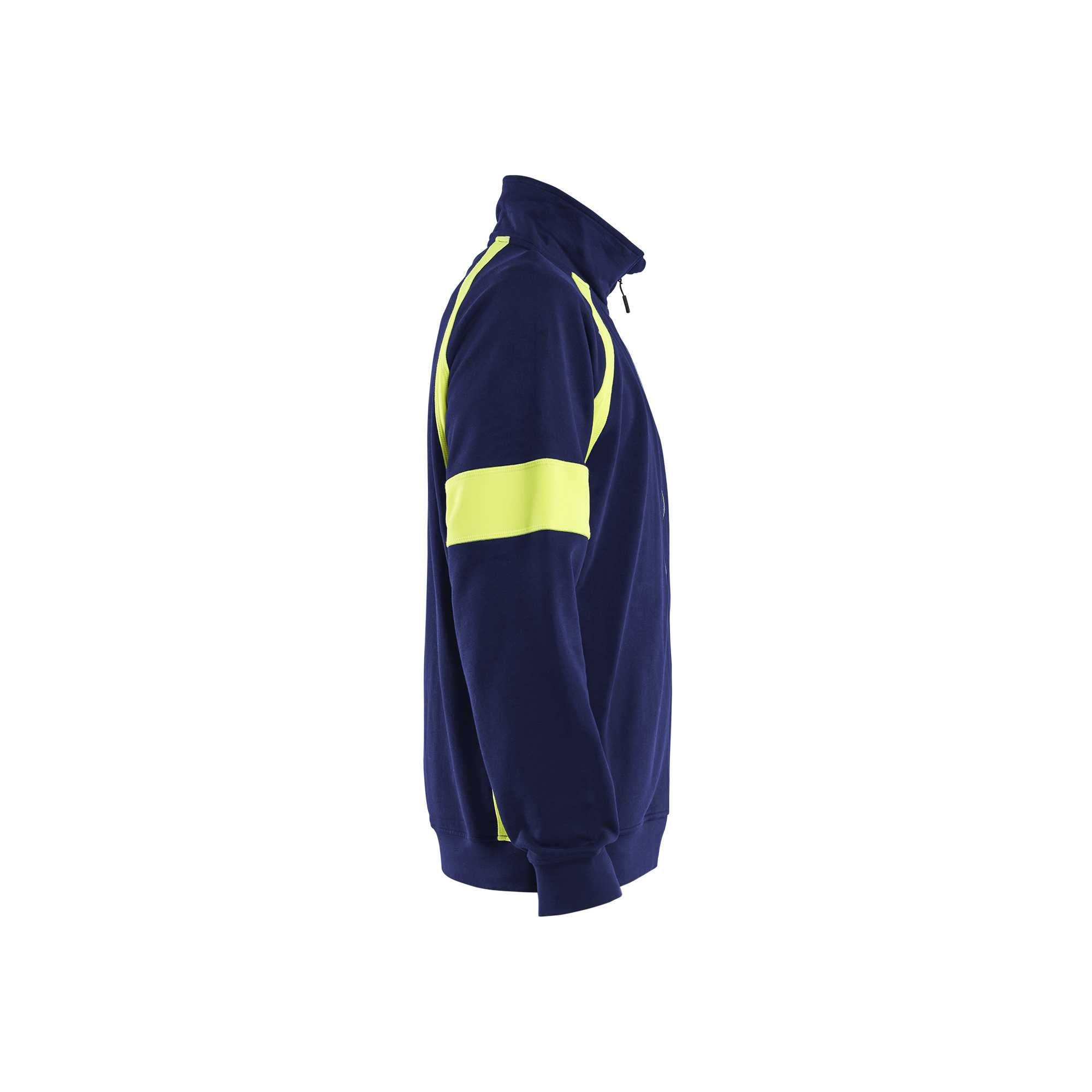 BLAKLADER 35671158 Hi Vis Reflective Full Zip Work Sweatshirt MEN - 100% Cotton