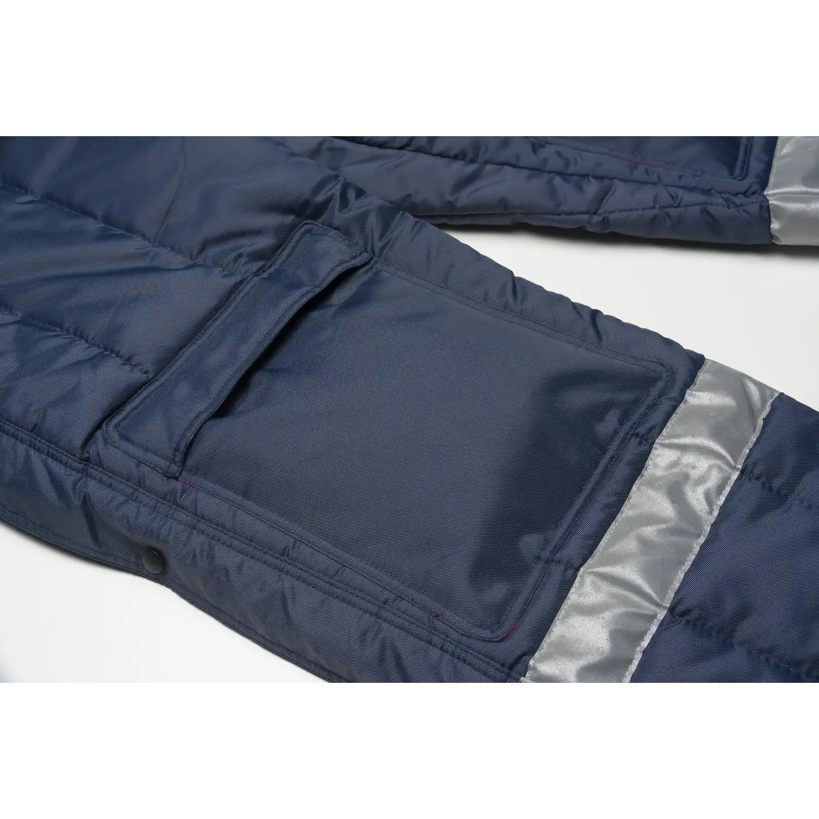 Planam Kühl-/Gefrierhaus Gefrierhaus Latzhose marine/kornblumenblau L marine, Innenfutter kornblumenblau - Extra Detailbild