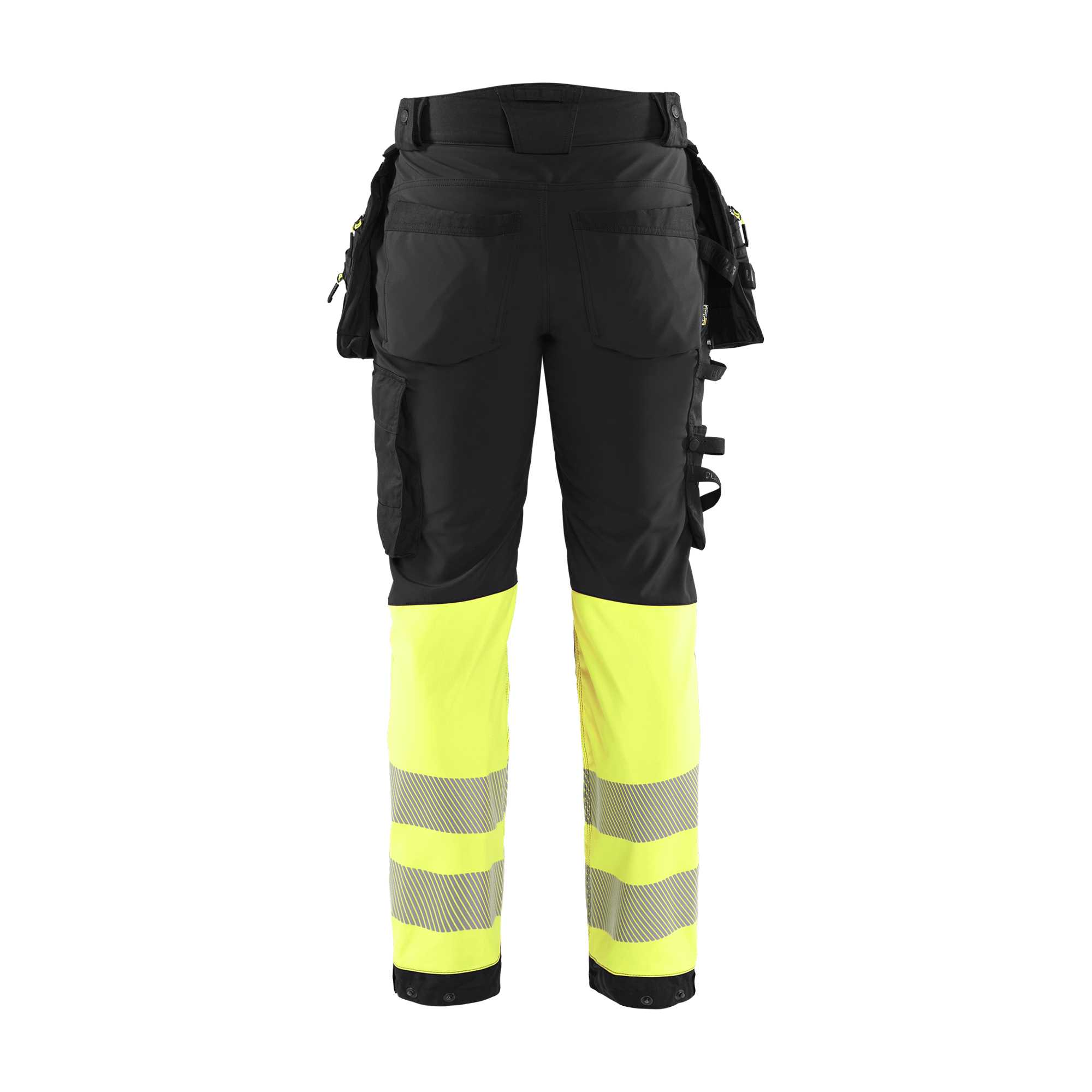 BLAKLADER 18212513 | Hi vis Softshell Trousers Hi Vis Reflective Work Trousers Men - Waterproof