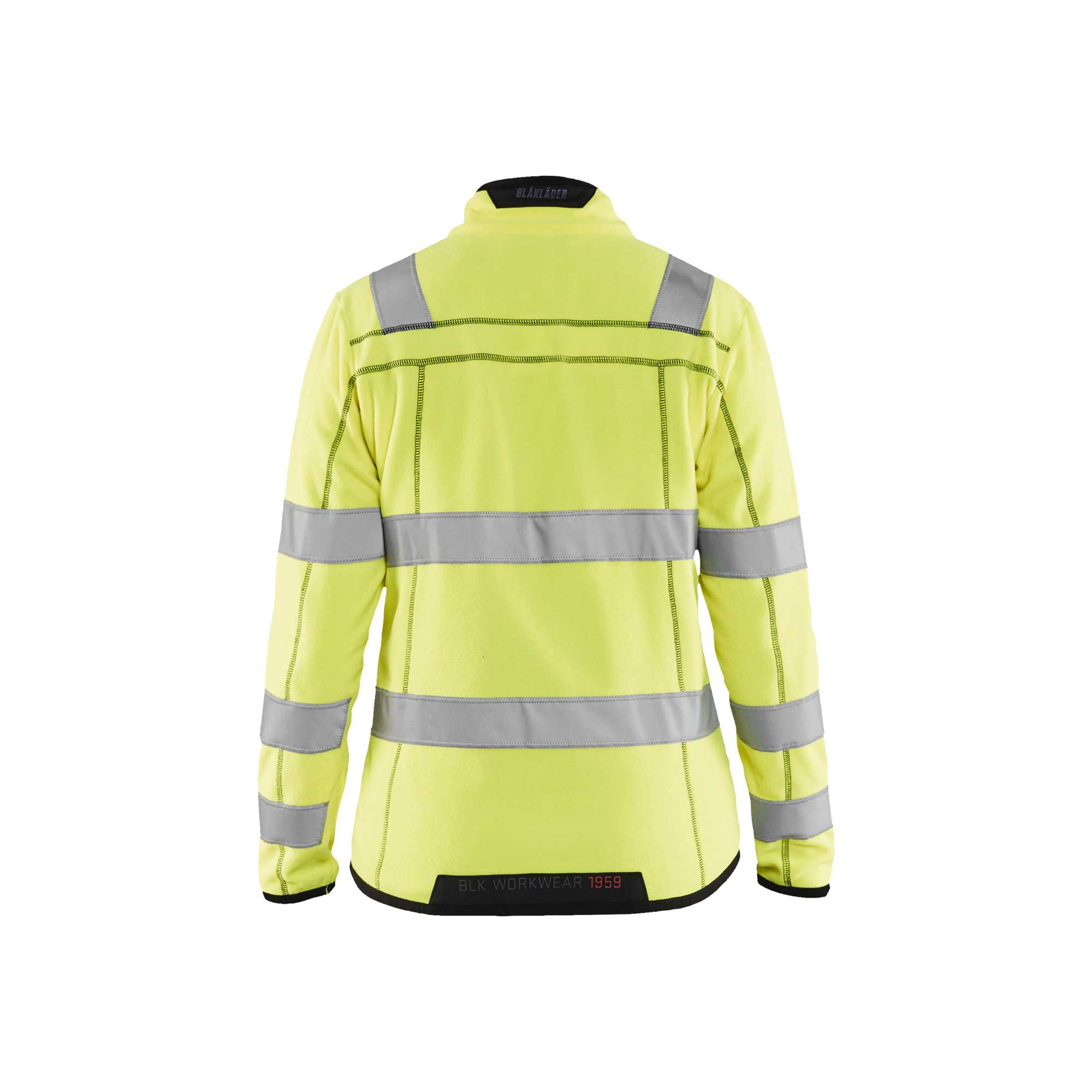 BLAKLADER 49661010 Women's Hi Vis microfleece jacket Hi Vis Reflective Work Jacket WOMEN - Antipilling Fleece