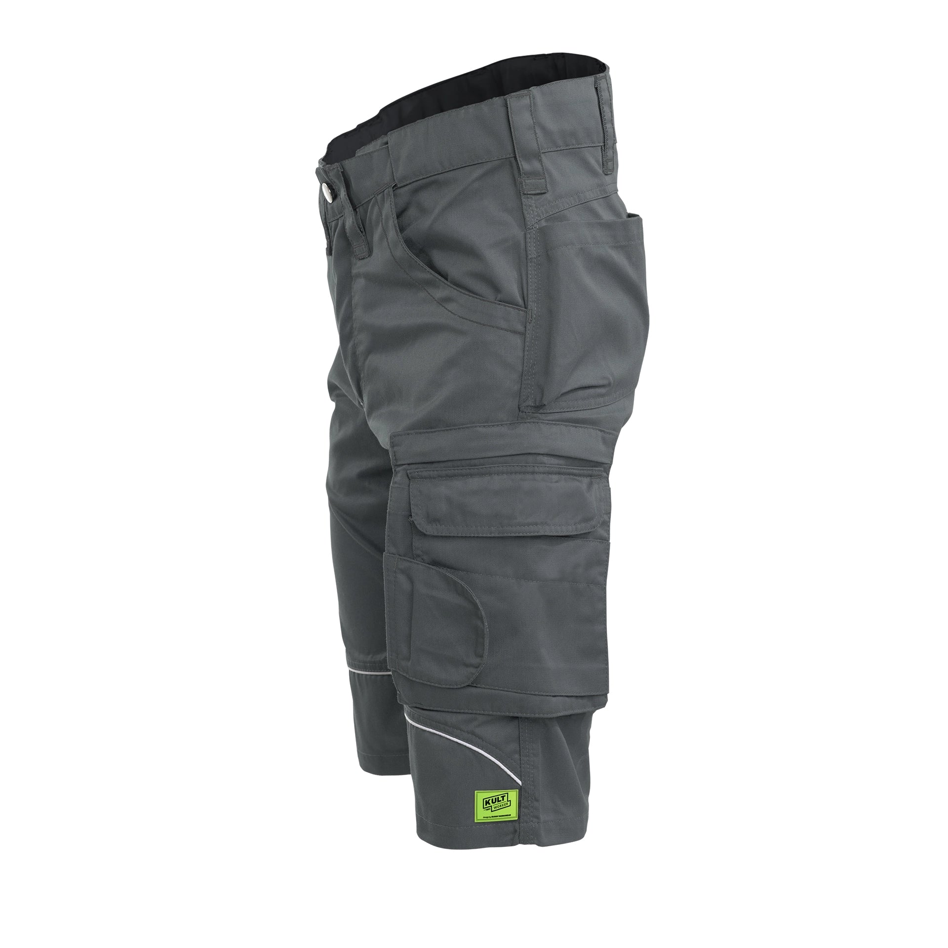 TMG Kult Worker Work shorts light grey - KW-180055_Arbeitsshorts_mittelgrau_seite_1920x1920