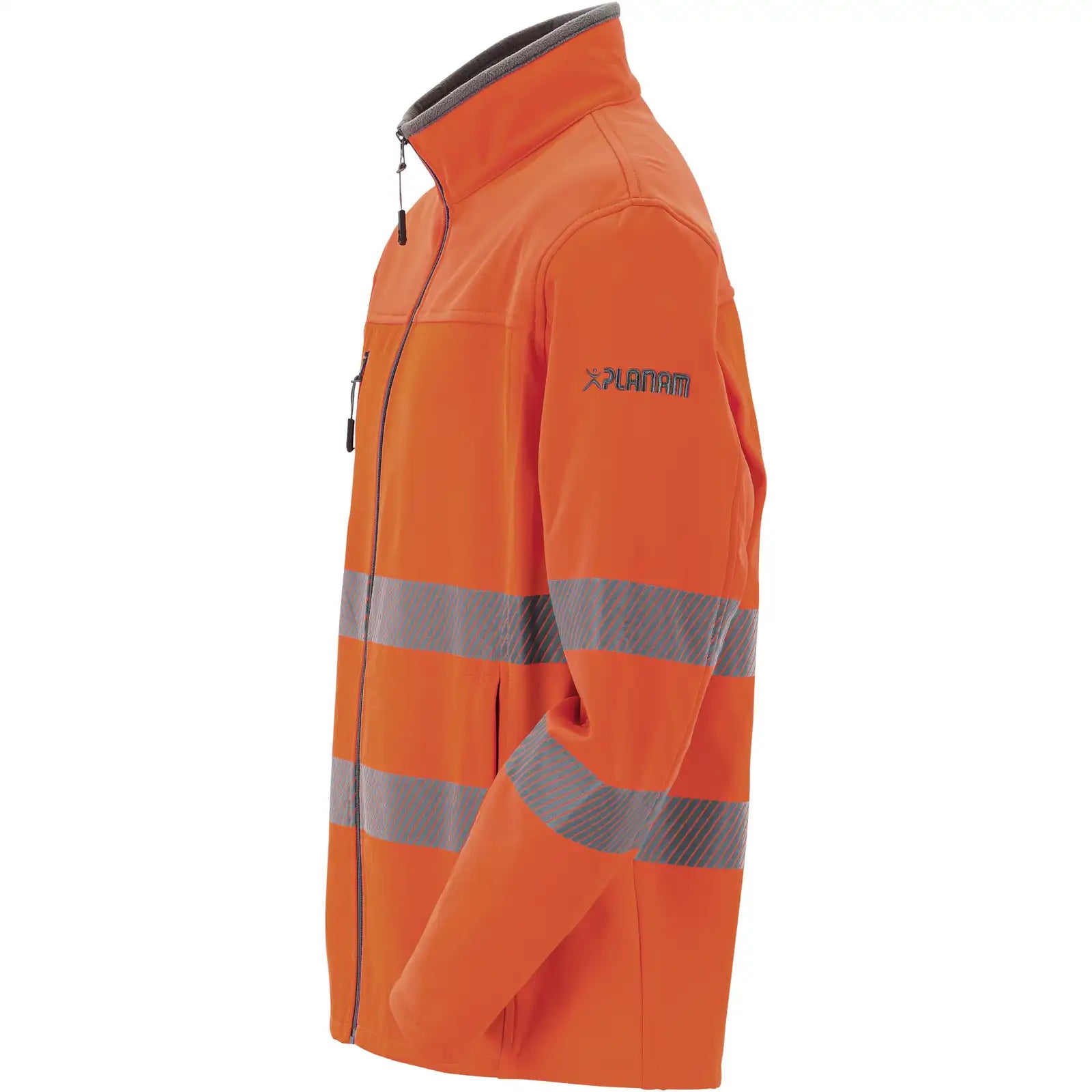 Planam Norit Warnschutz Herren Hybridjacke orange  102 orange - Produktbild ohne Model
