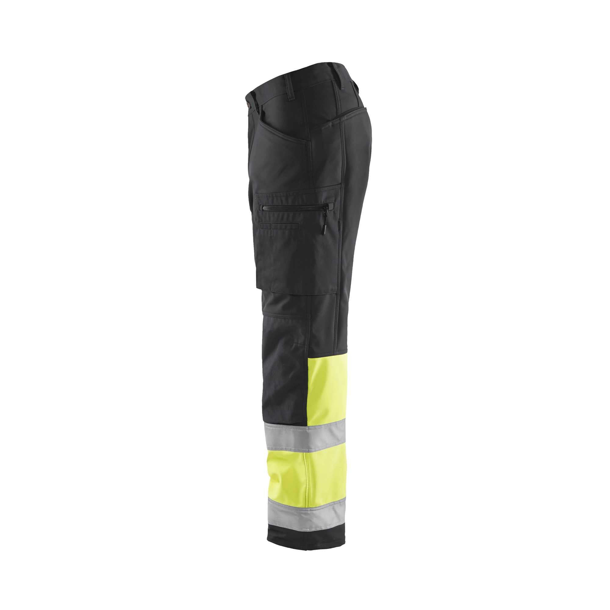 BLAKLADER 15622517 | Hi Vis Softshell-Hose Hi Vis Reflektierende Arbeitshose Herren - Wasserdicht