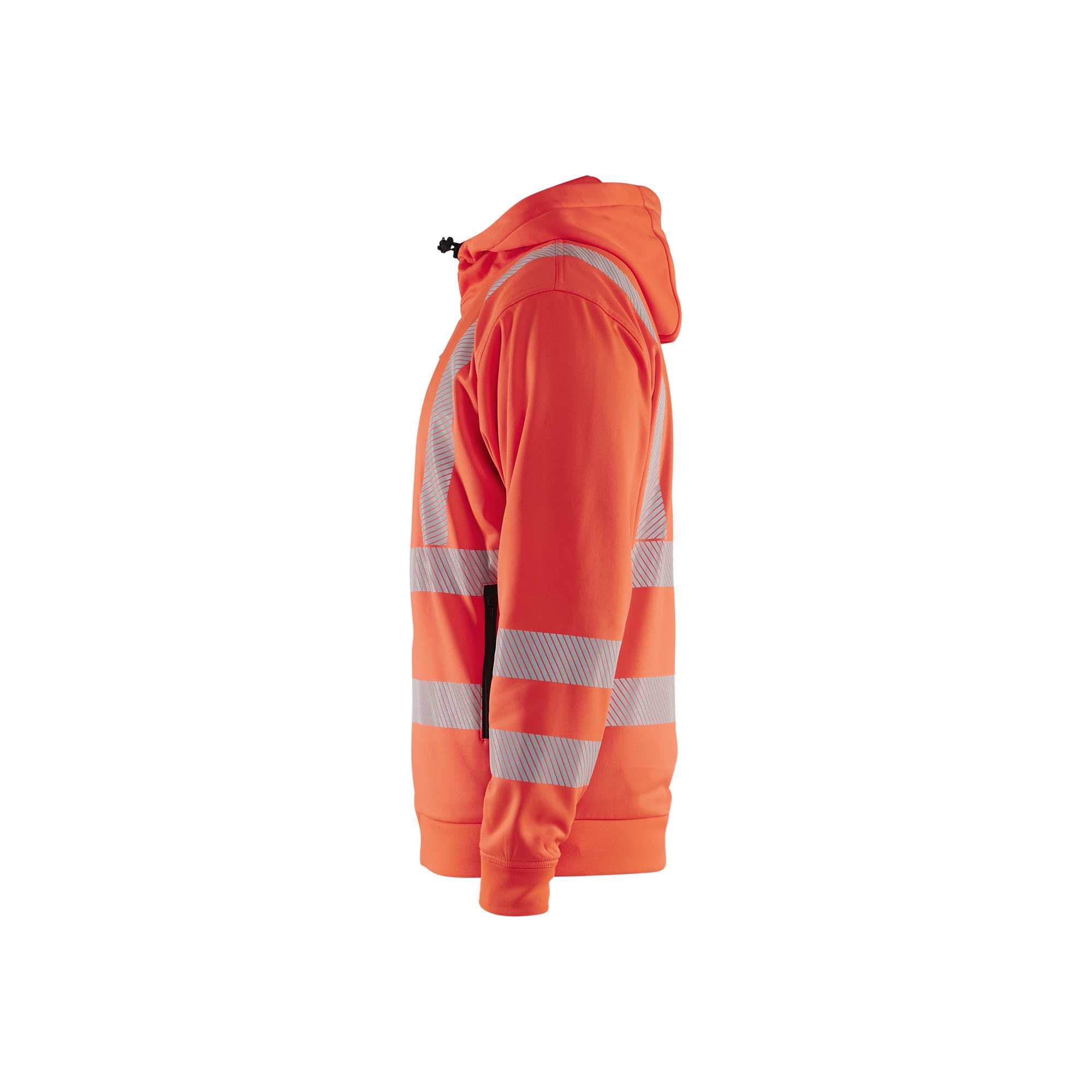 BLAKLADER 35652538 Hi Vis Hoodie Full Zip Hi Vis Reflective Hoodie Work Sweatshirt MEN - Breathable