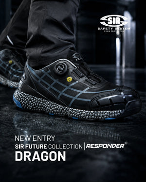 SIR SAFETY DRAGON Chaussures de sécurité S3S ESD pour hommes – embout en aluminium et semelle intermédiaire composite PS