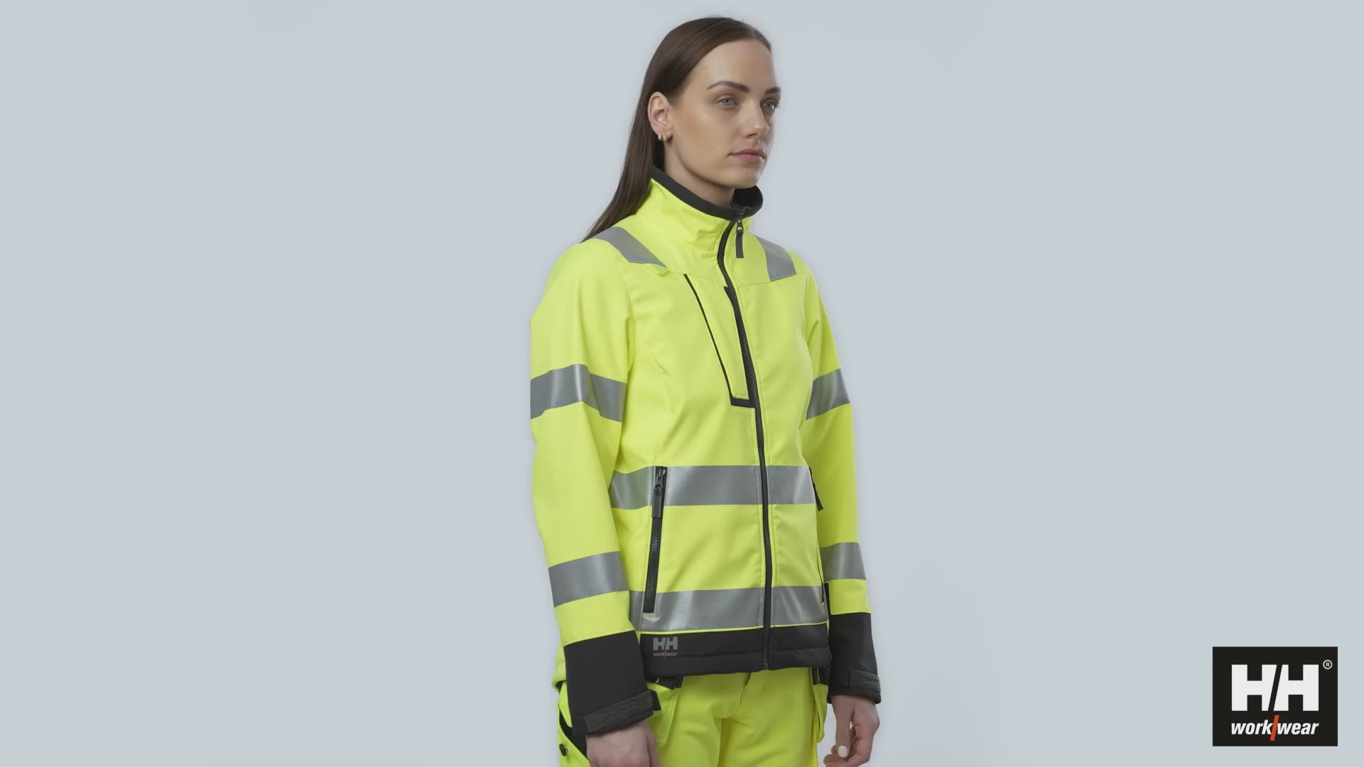 Helly Hansen Work Wear - 74098 W LUNA HI VIS SOFTSHELL JACKET - 360 films-Carry over