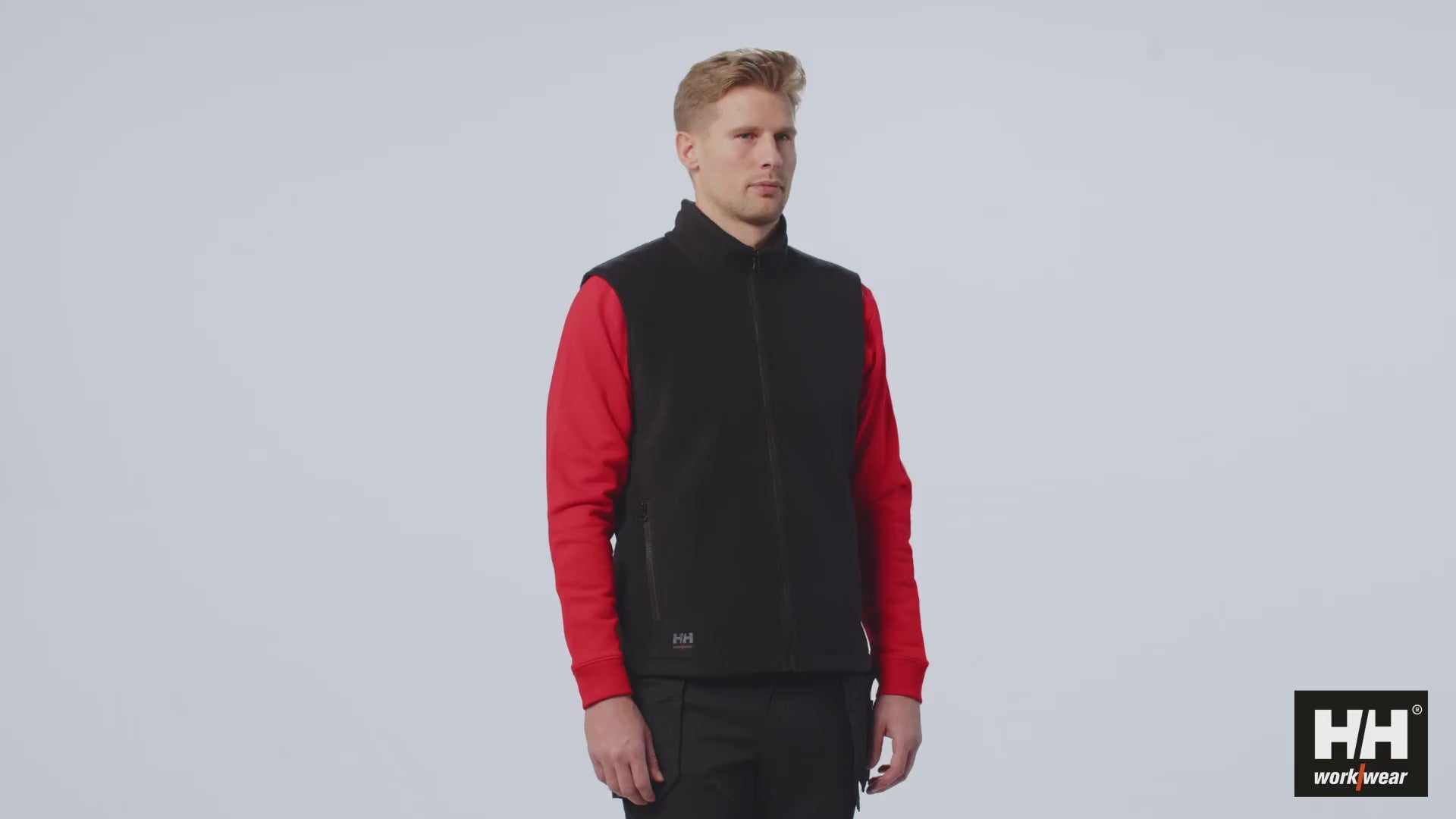 Helly Hansen Work Wear - 72095 MANCHESTER FLEECE VEST - 360 Rotational Films-Workwear-Sales Meeting Material