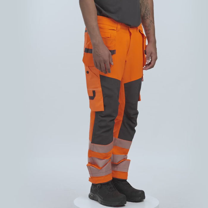 Helly Hansen Work Wear - 77499 ICU BRZ CONSTRUCTION PANT CL 2 - 360 films-FW23-WW