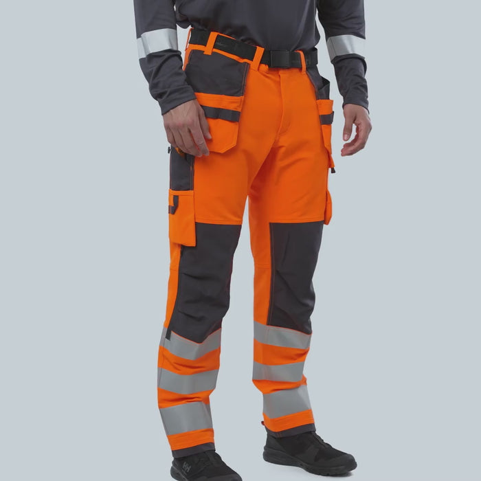 Helly Hansen Work Wear - 77428 ALNA 4X CONSTRUCTION PANT CL 2 - 360 films-Alna 4X-WW-2023