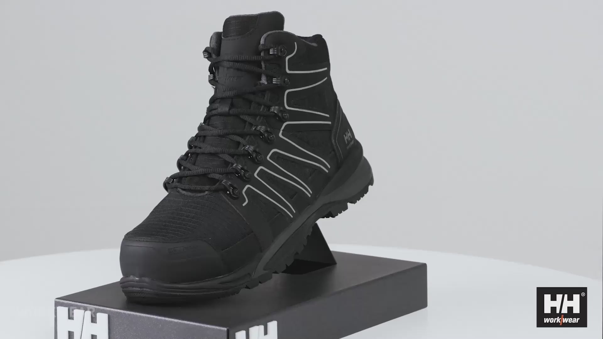 Helly Hansen Work Wear - 78422 - Manchester Mid S3 NEW - Product films-Workwear-Summer 2022-SS22-WW-Product video-Norwegian-1920x1080-Footwear-360 Rotational Films-360 films-Workwear