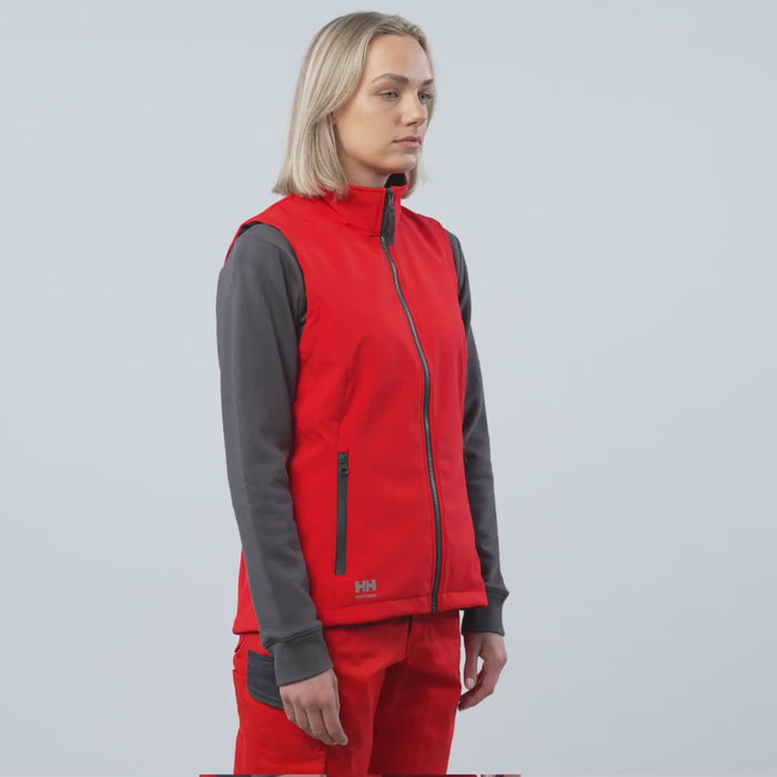 Helly Hansen Work Wear - Film 12 - 74242 - W MANCHESTER 20 SOFTSHELL VEST - Workwear-S23-Summer 2023-360 films-360