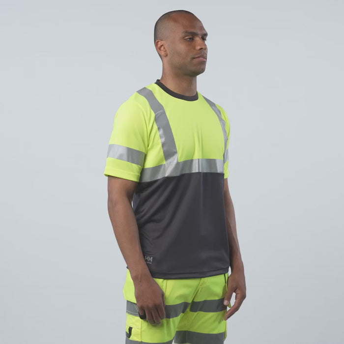 Helly Hansen Work Wear - Film 2 - 79254 - ADDVIS TSHIRT CL1 - Workwear-S23-Summer 2023-360 films-360