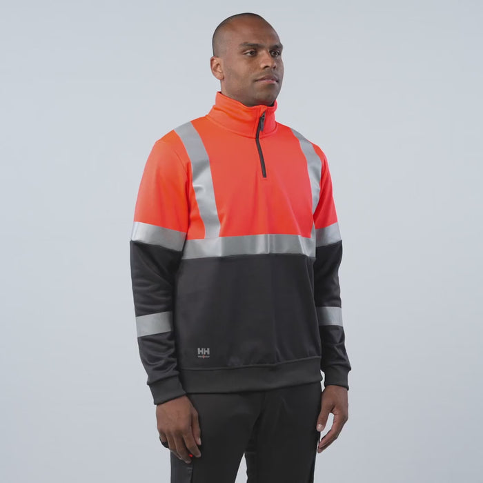 Helly Hansen Work Wear - Film 5 - 79257 - ADDVIS HALF ZIP SWEATSHIRT CL1 - Workwear-S23-Summer 2023-360 films-360